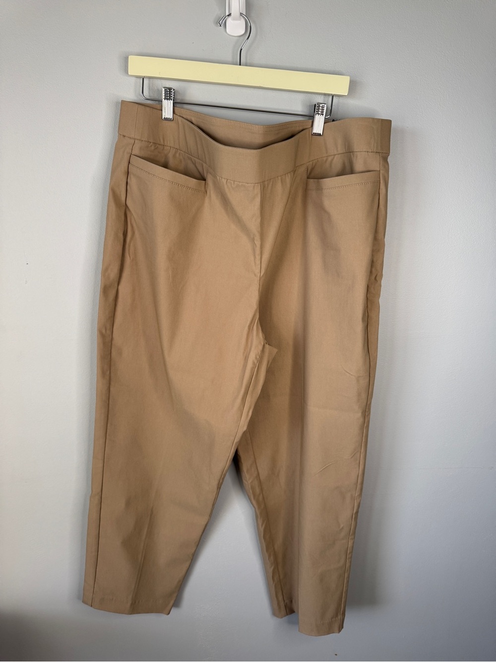 Alfred Dunner Khaki Stretch Chinos